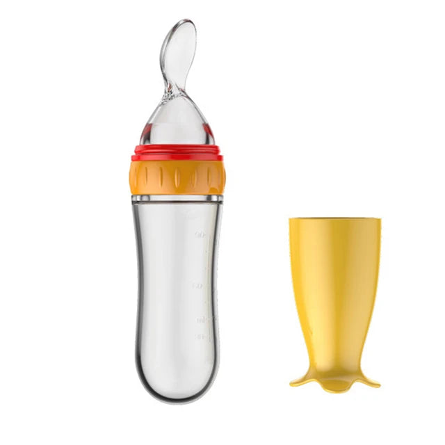 Silicone Squeeze Feeding Bottle