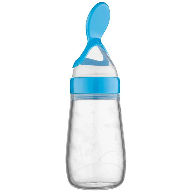 Silicone Squeeze Feeding Bottle