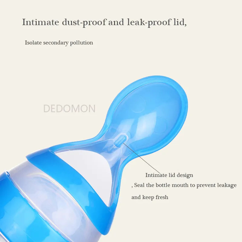 Silicone Squeeze Feeding Bottle