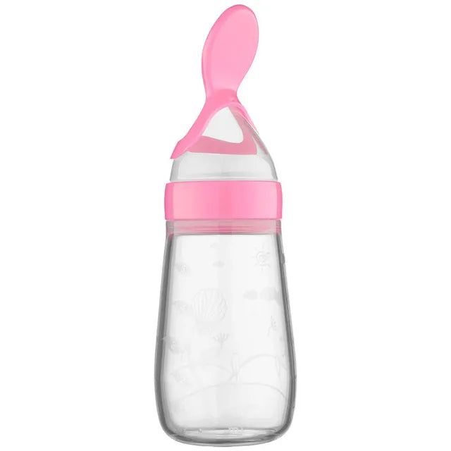 Silicone Squeeze Feeding Bottle