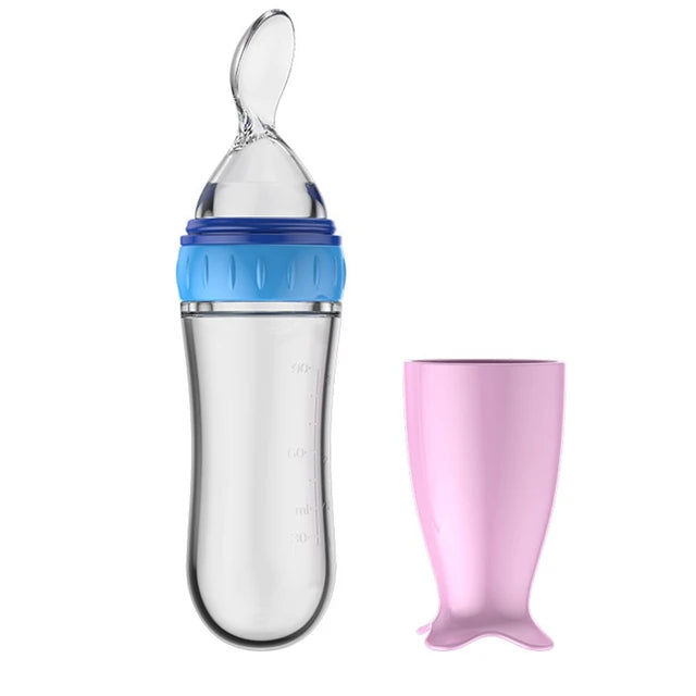 Silicone Squeeze Feeding Bottle