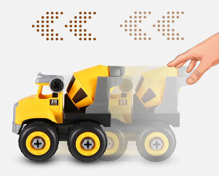 DIY Assembly Engineering Vehicle Model Toy for Kids