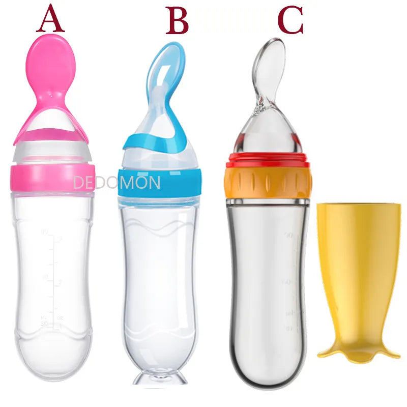 Silicone Squeeze Feeding Bottle