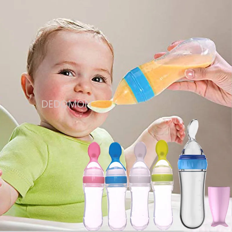 Silicone Squeeze Feeding Bottle
