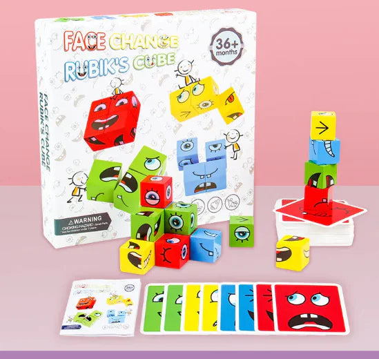 Face Rubik's Cube building blocks