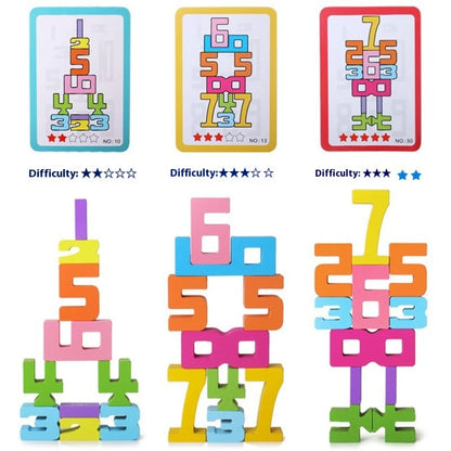 Wooden Number Blocks Set
