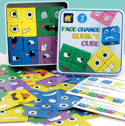 Face Rubik's Cube building blocks