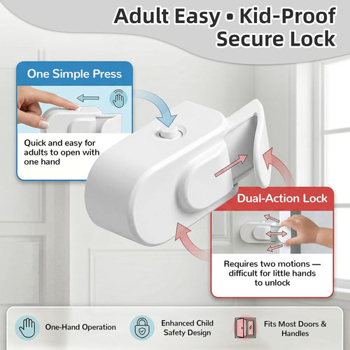 SafeLatch™   Childproof Safety Lock for Interior Doors