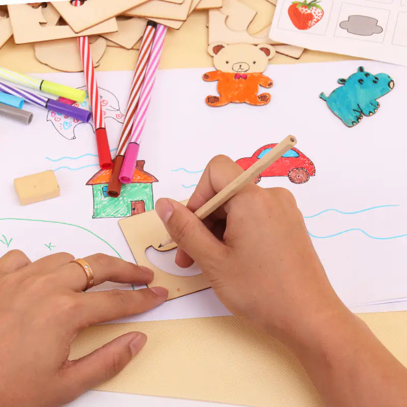 Wooden Kids Art Set
