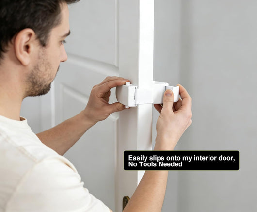 SafeLatch™   Childproof Safety Lock for Interior Doors