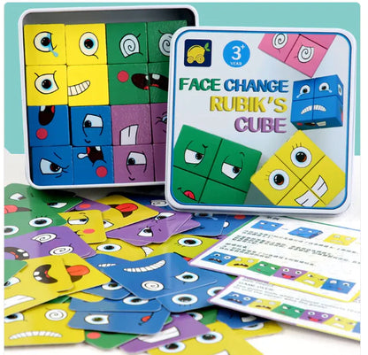 Face Rubik's Cube building blocks